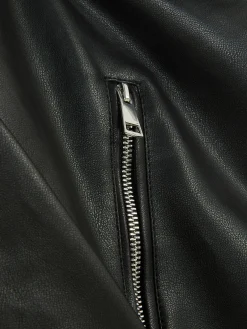 Jacken Und Mäntel|Primark Essential Bikerjacke Aus Kunstleder Schwarz 2