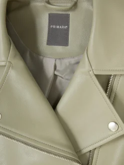Jacken Und Mäntel|Primark Essential Bikerjacke Aus Kunstleder Hellgrün