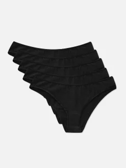 Slips|Primark Essential Brazil-Slips, 5er-Pack Schwarz