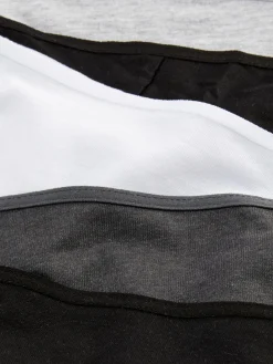 Slips|Primark Essential Tangas, 5er-Pack Schwarz/Weiß
