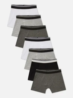 Unterwäsche|Primark Essential-Boxershorts, 7er-Pack Grau
