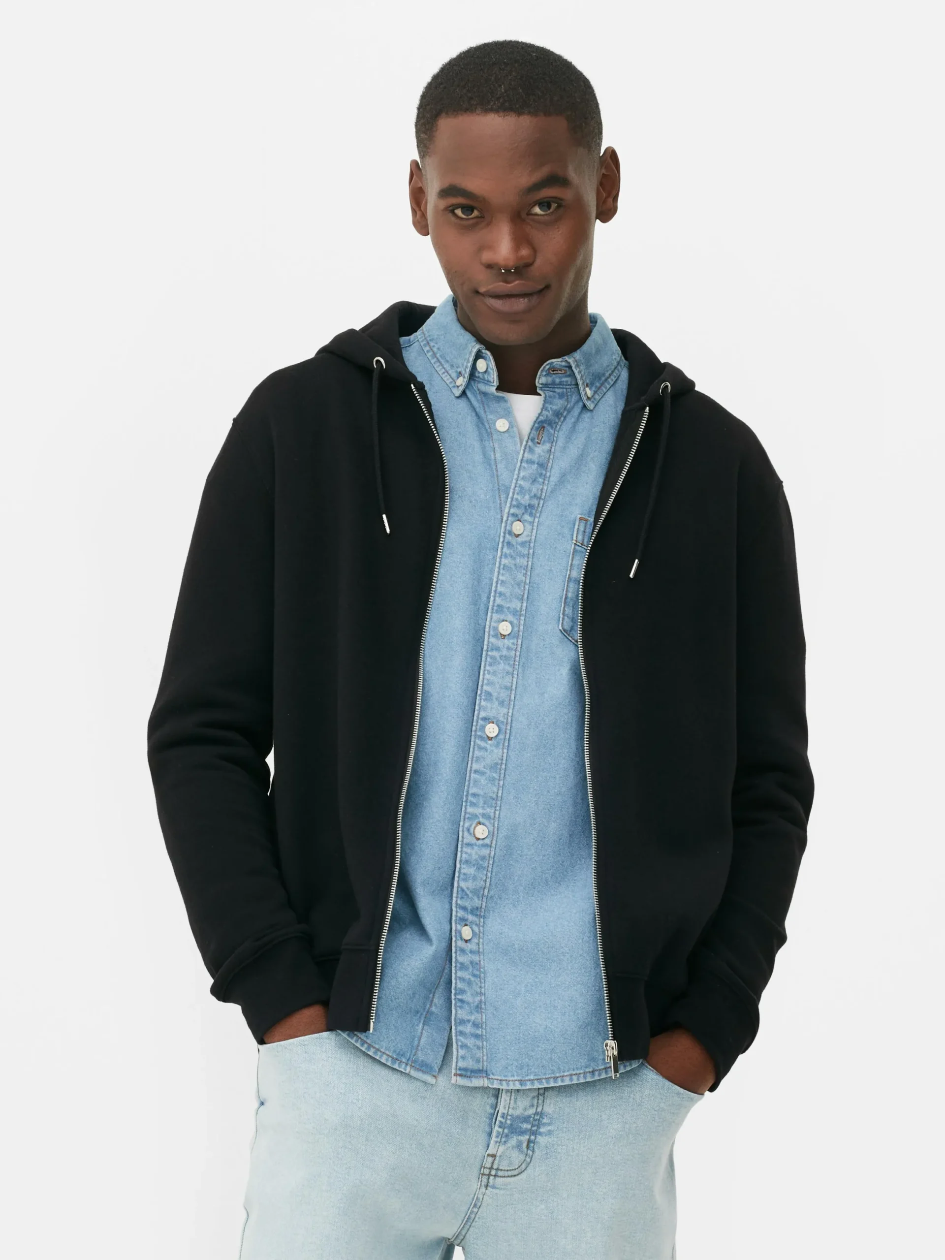 Hoodies Und Sweatshirts|Primark Essential-Hoodie Mit Reißverschluss Schwarz
