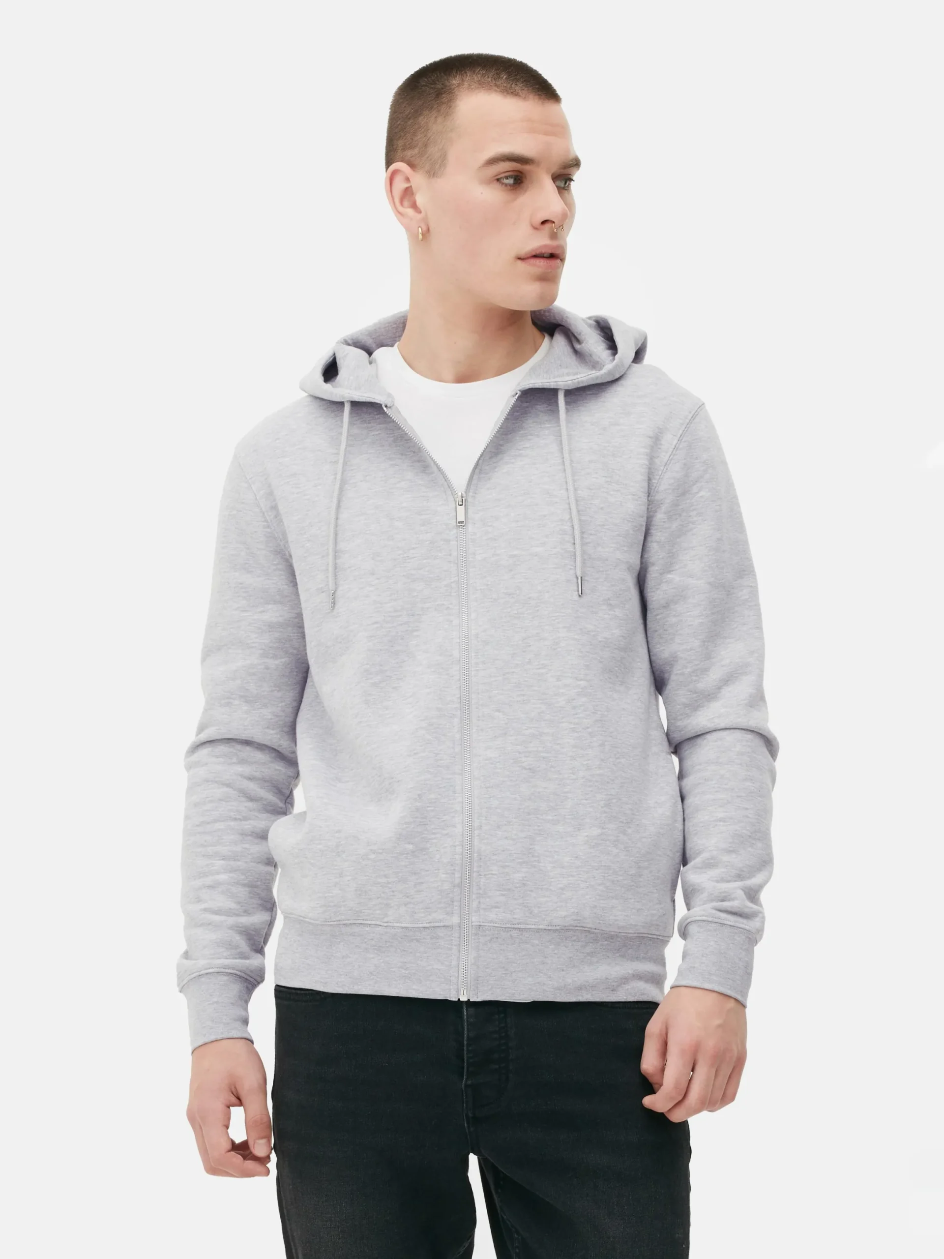 Hoodies Und Sweatshirts|Primark Essential-Hoodie Mit Reißverschluss Grau