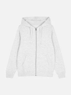Loungewear|Hoodies Und Sweatshirts|Primark Essential-Hoodie Mit Reißverschluss Grau meliert