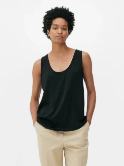 Tops Und T-Shirts|Primark Essential-Trägertop In Lässiger Passform Schwarz