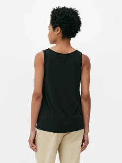 Tops Und T-Shirts|Primark Essential-Trägertop In Lässiger Passform Schwarz