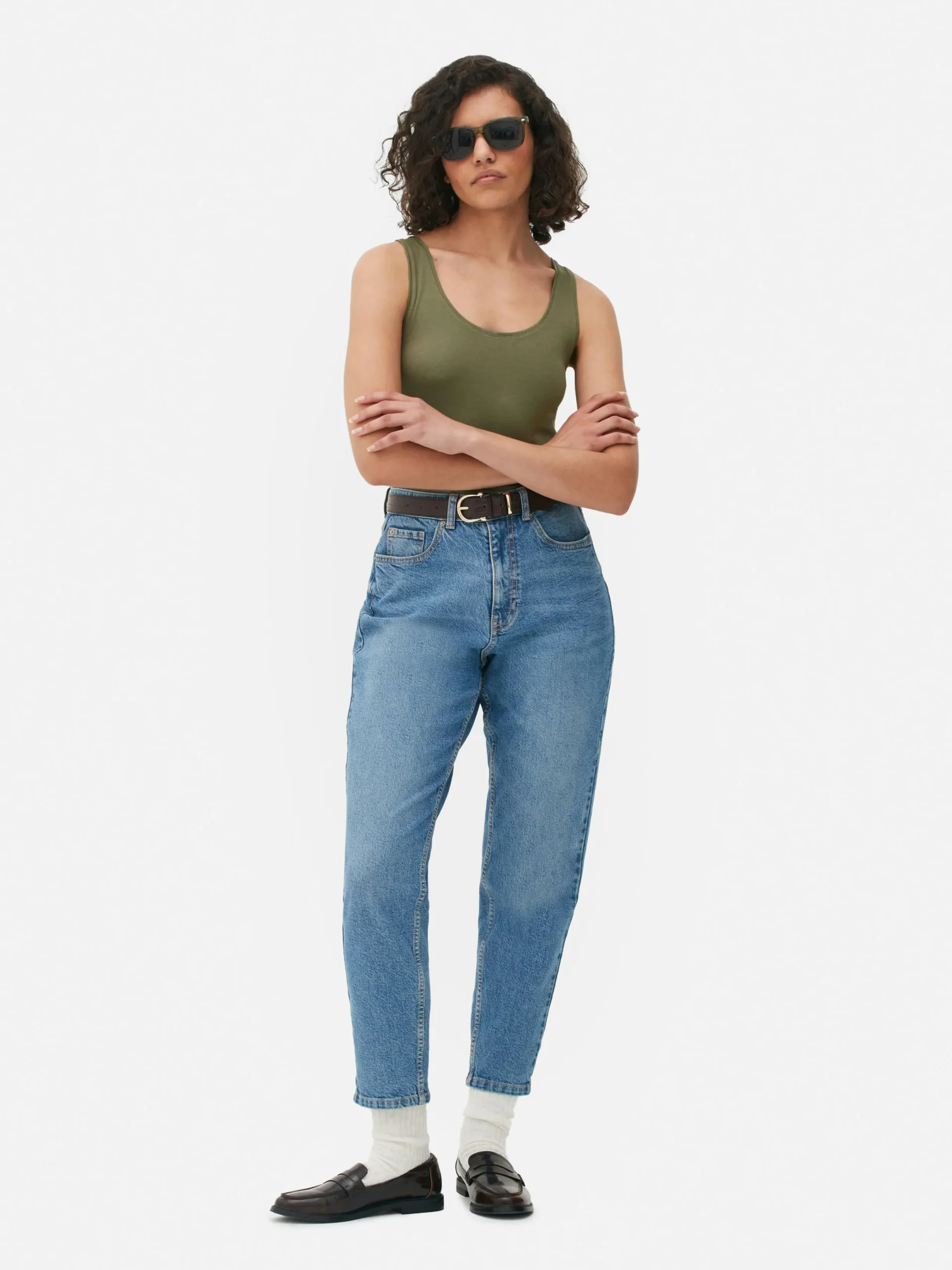 Tops Und T-Shirts|Primark Essential-Trägertop Mit Stretch Khakifarben