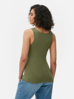 Tops Und T-Shirts|Primark Essential-Trägertop Mit Stretch Khakifarben