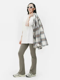 Tops Und T-Shirts|Primark Essential-T-Shirt Aus Jersey Im Oversized-Look Weiß