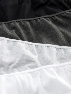 Slips|Primark Farblich Abgestimmte Unterhosen, 4er-Pack Schwarz/Weiß