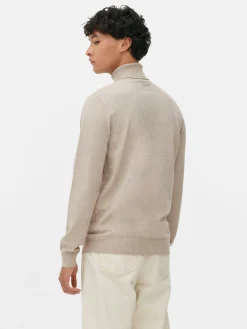 Pullover Und Cardigans|Primark Feinstrickpullover Mit Rollkragen Hellbeige