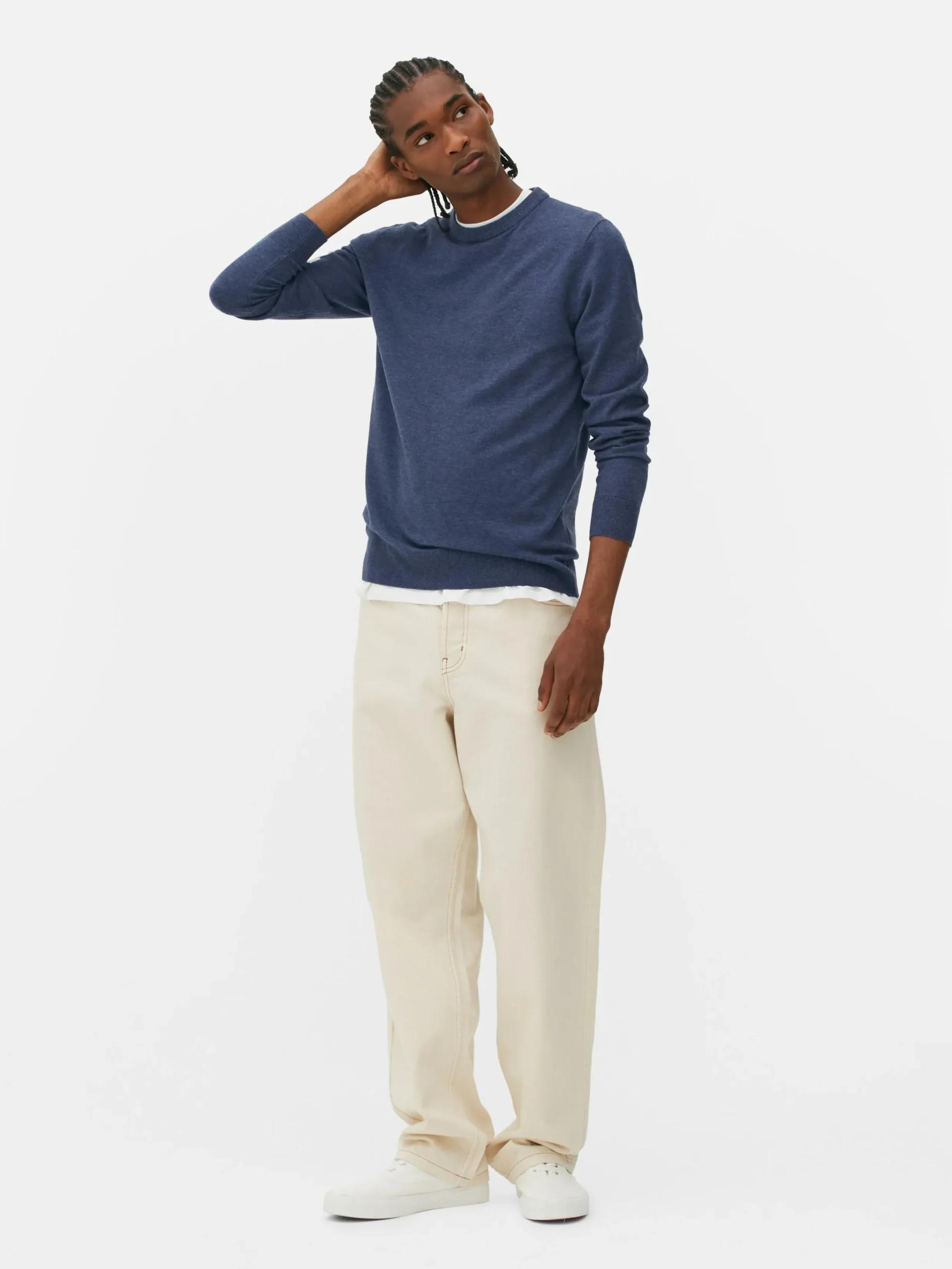 Pullover Und Cardigans|Primark Feinstrickpullover Mit Rundhalsausschnitt Blau