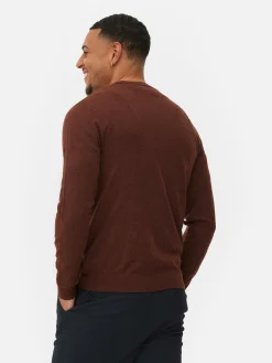 Pullover Und Cardigans|Primark Feinstrickpullover Mit Rundhalsausschnitt Burgunderrot