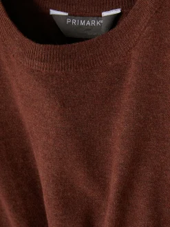 Pullover Und Cardigans|Primark Feinstrickpullover Mit Rundhalsausschnitt Burgunderrot