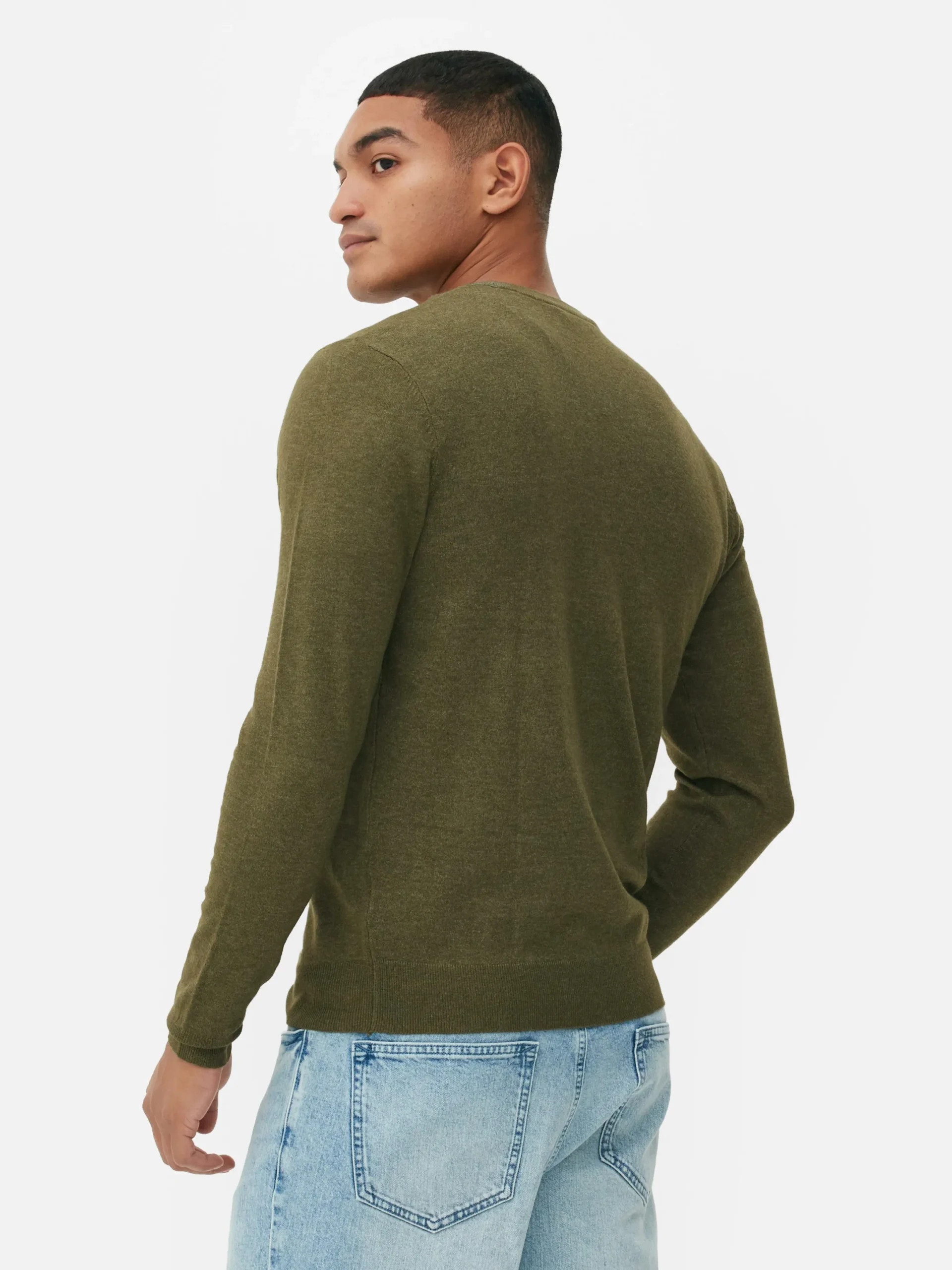 Pullover Und Cardigans|Primark Feinstrickpullover Mit Rundhalsausschnitt Grün
