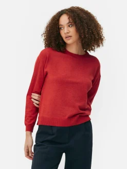 Pullover Und Cardigans|Primark Feinstrick-Rundhalspullover Rot