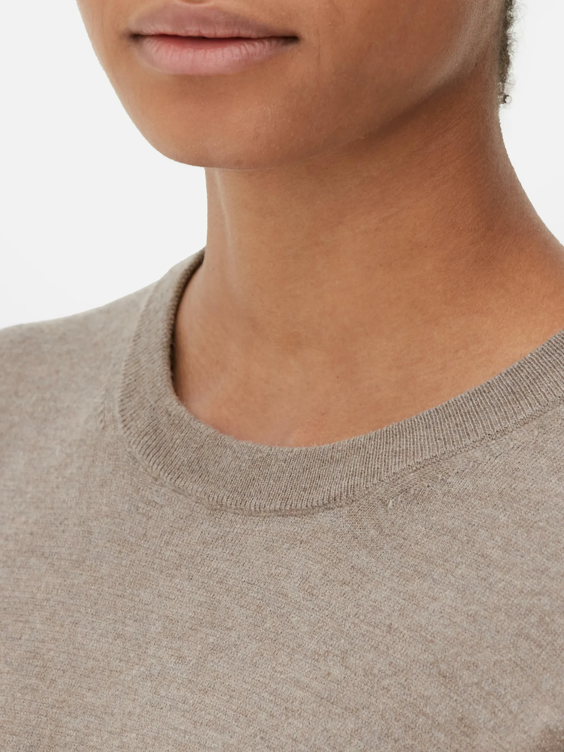 Pullover Und Cardigans|Primark Feinstrick-Rundhalspullover Taupefarben