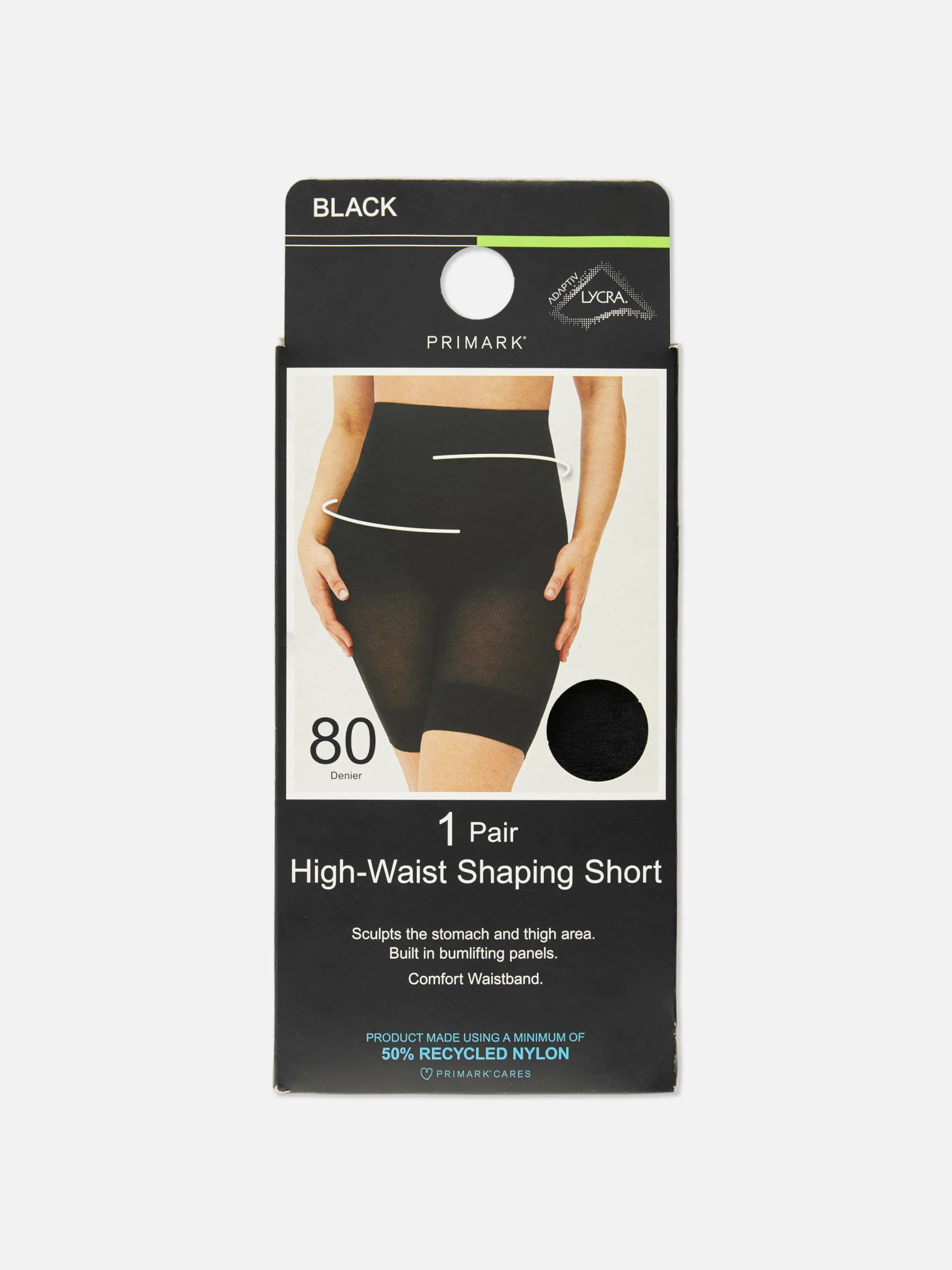 Shapewear|Primark Figurformende Shorts Mit Hohem Bund, 80 Den Schwarz