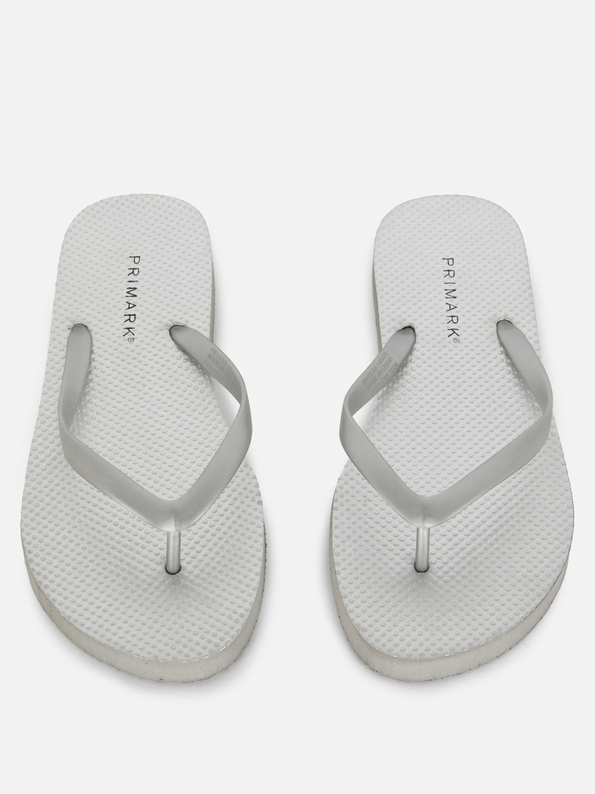 Flipflops Und Badesandalen|Primark Flache Basic Flipflops Silber