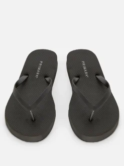 Flipflops Und Badesandalen|Primark Flache Basic Flipflops Schwarz
