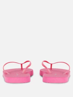 Flipflops Und Badesandalen|Primark Flache Basic Flipflops Fuchsiafarben