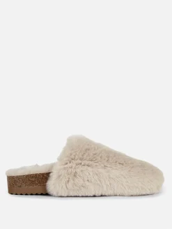 Hausschuhe|Primark Flauschige Hausschuhe Naturfarben