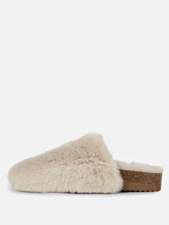 Hausschuhe|Primark Flauschige Hausschuhe Naturfarben