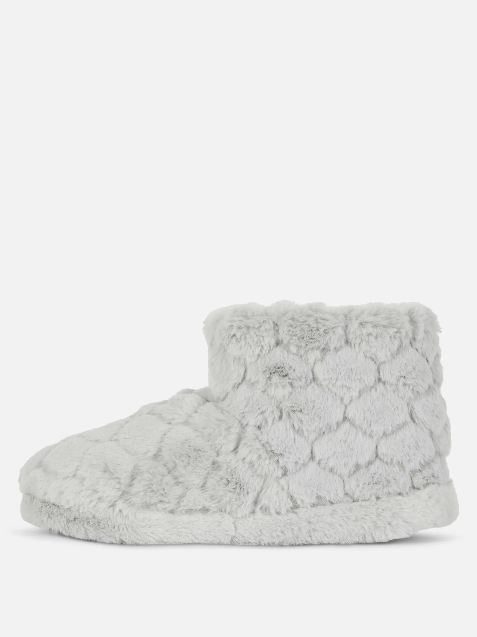 Hausschuhe|Primark Flauschige Hausstiefel Mit Bommeln Grau