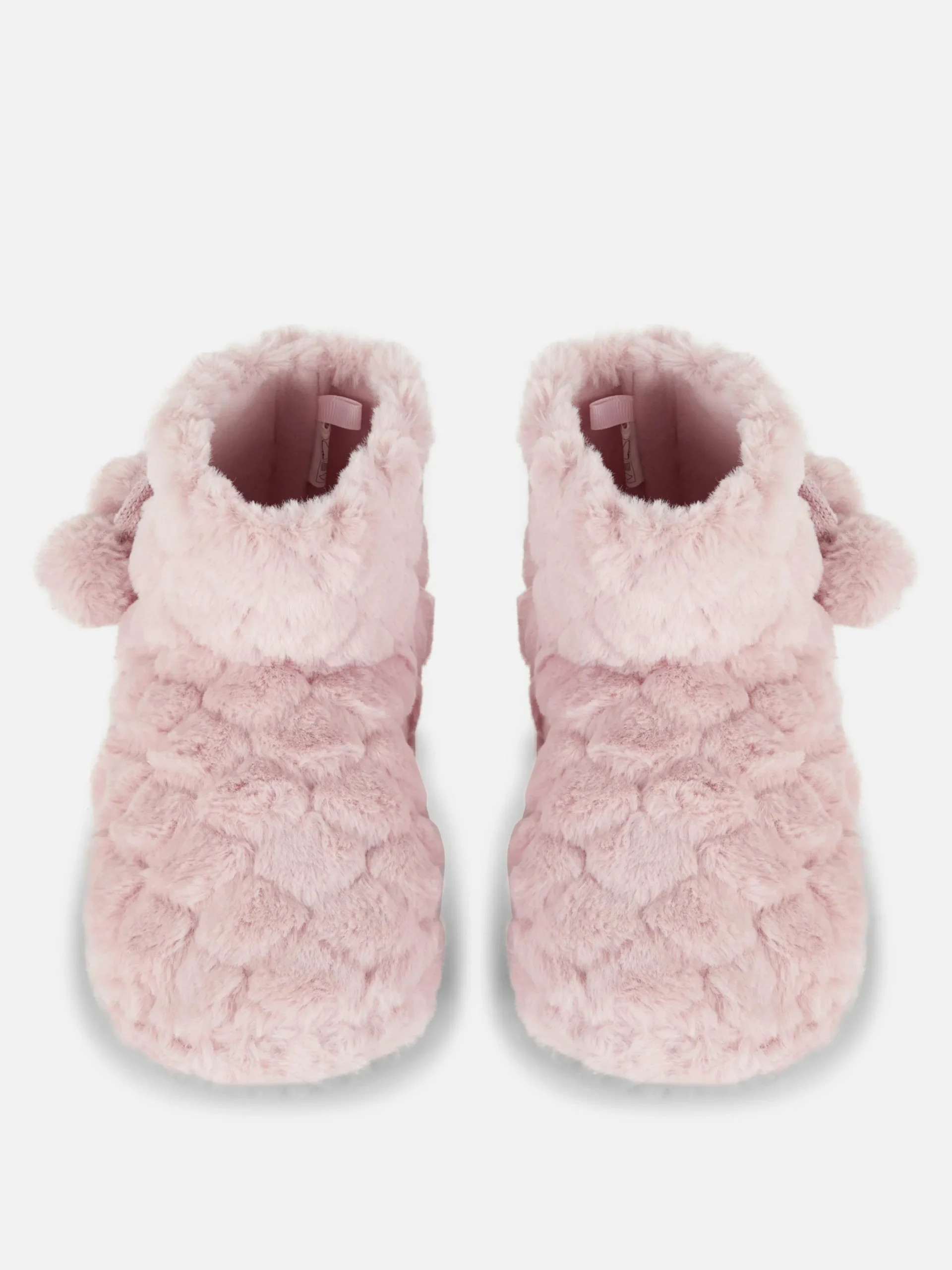 Hausschuhe|Primark Flauschige Hausstiefel Mit Bommeln Rosa