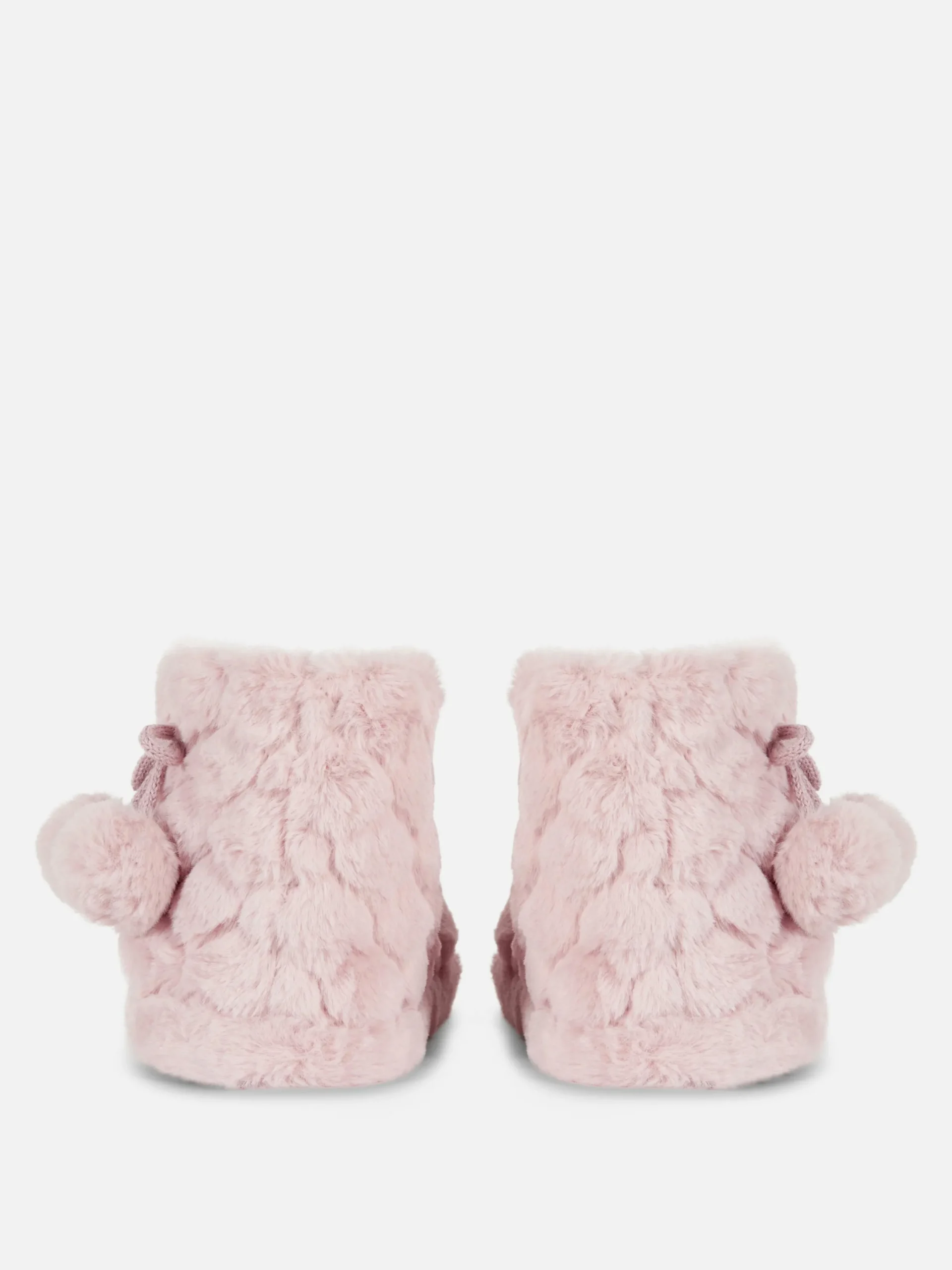 Hausschuhe|Primark Flauschige Hausstiefel Mit Bommeln Rosa