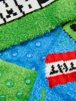 Socken|Primark Flauschige Minecraft-Socken, 2er-Pack Grün