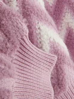 Pullover Und Cardigans|Primark Flauschiger Strickpullover Mit Zickzackmuster Rosa