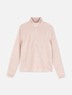 Pullover Und Cardigans|Primark Fleecejacke Mit Halbem Reißverschluss Rosa