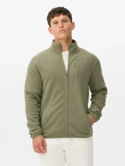 Jacken Und Mäntel|Primark Fleecejacke Mit Trichterkragen Und Reißverschluss Hellgrün