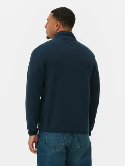 Jacken Und Mäntel|Primark Fleecejacke Mit Trichterkragen Und Reißverschluss Marineblau