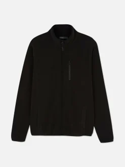 Jacken Und Mäntel|Primark Fleecejacke Mit Trichterkragen Und Reißverschluss Schwarz
