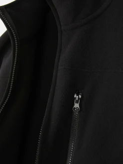 Jacken Und Mäntel|Primark Fleecejacke Mit Trichterkragen Und Reißverschluss Schwarz