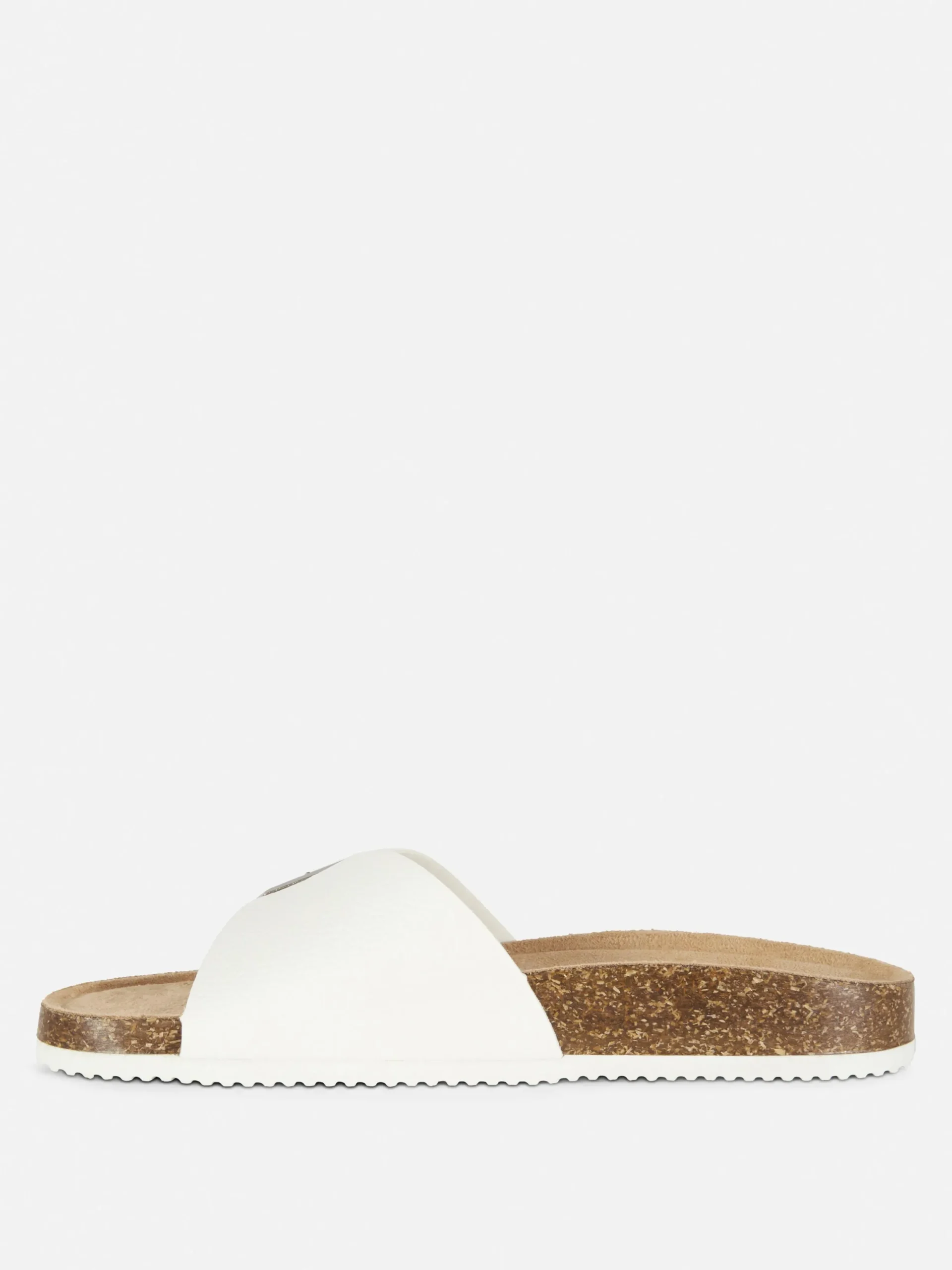 Sandalen|Primark Fußbettsandalen Mit Schnallenriemen Weiß