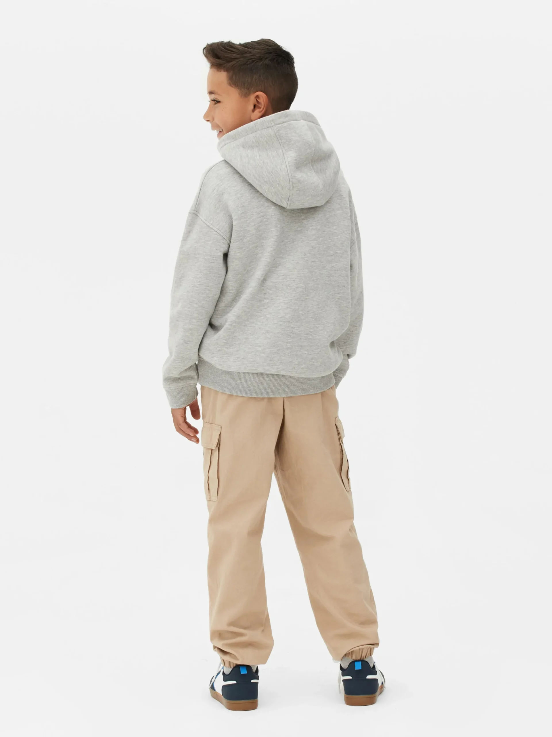 Hoodies Und Sweatshirts|Primark „Future Projects“ Bouclé-Hoodie Grau