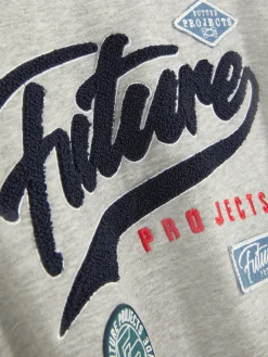 Hoodies Und Sweatshirts|Primark „Future Projects“ Bouclé-Hoodie Grau
