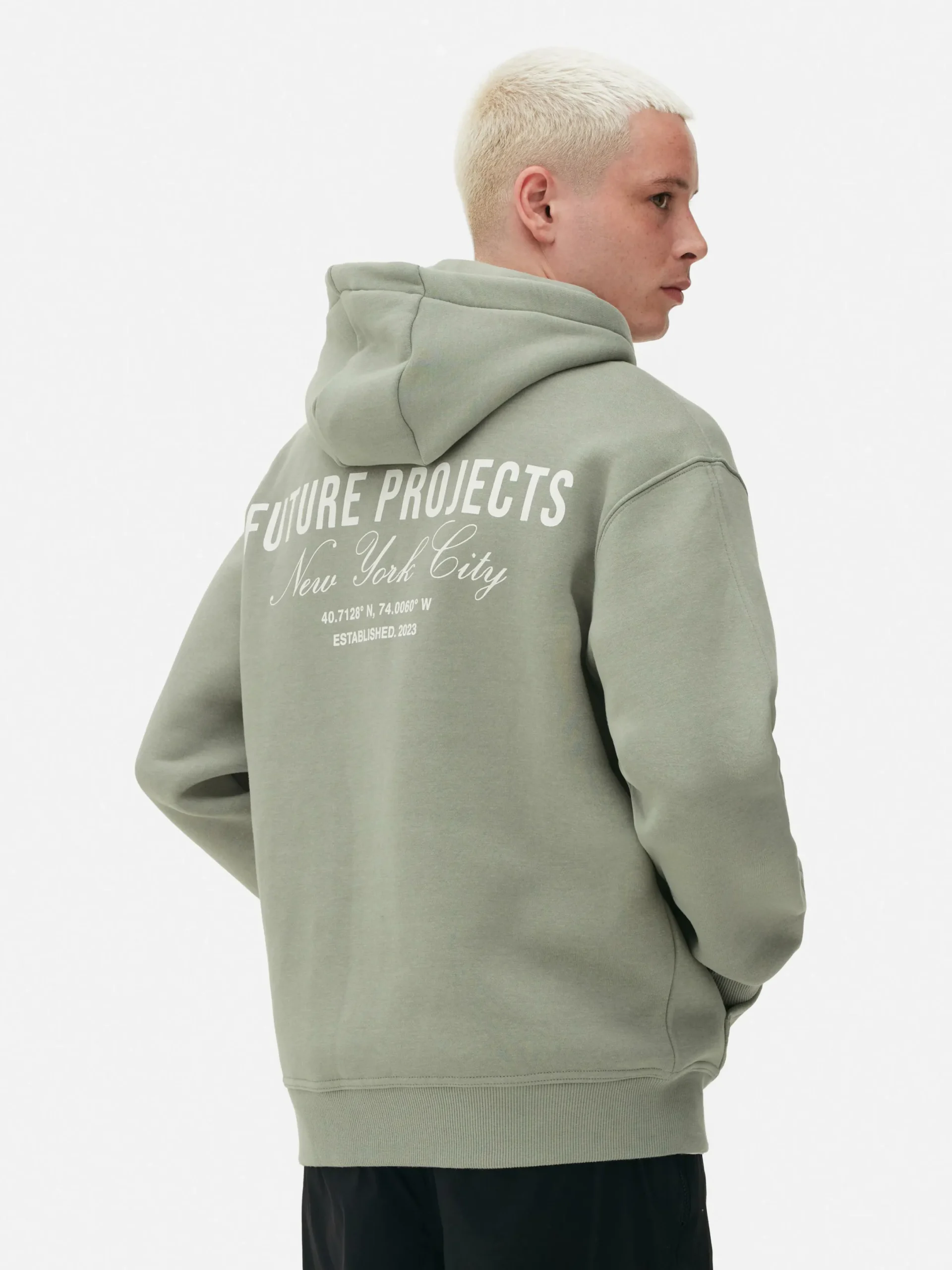 Hoodies Und Sweatshirts|Primark „Future Projects“ Hoodie Mit Reißverschluss Hellgrün
