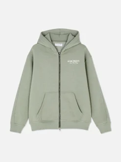 Hoodies Und Sweatshirts|Primark „Future Projects“ Hoodie Mit Reißverschluss Hellgrün