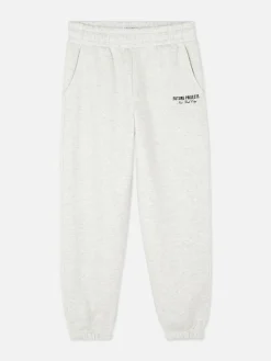 Jogginghosen|Primark „Future Projects“ Jogginghose Mit Bündchen Grau meliert