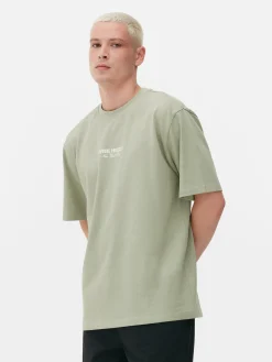 Tops Und T-Shirts|Primark „Future Projects“ T-Shirt Mit Stickerei Grün