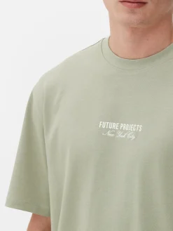 Tops Und T-Shirts|Primark „Future Projects“ T-Shirt Mit Stickerei Grün
