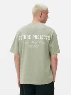 Tops Und T-Shirts|Primark „Future Projects“ T-Shirt Mit Stickerei Grün