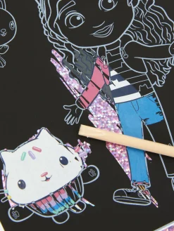 Basteln Und Handarbeiten|Primark „Gabby's Dollhouse“ Kratzbuch Blau
