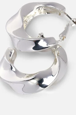 Schmuck|Primark Gedrehte Creolen Weiß