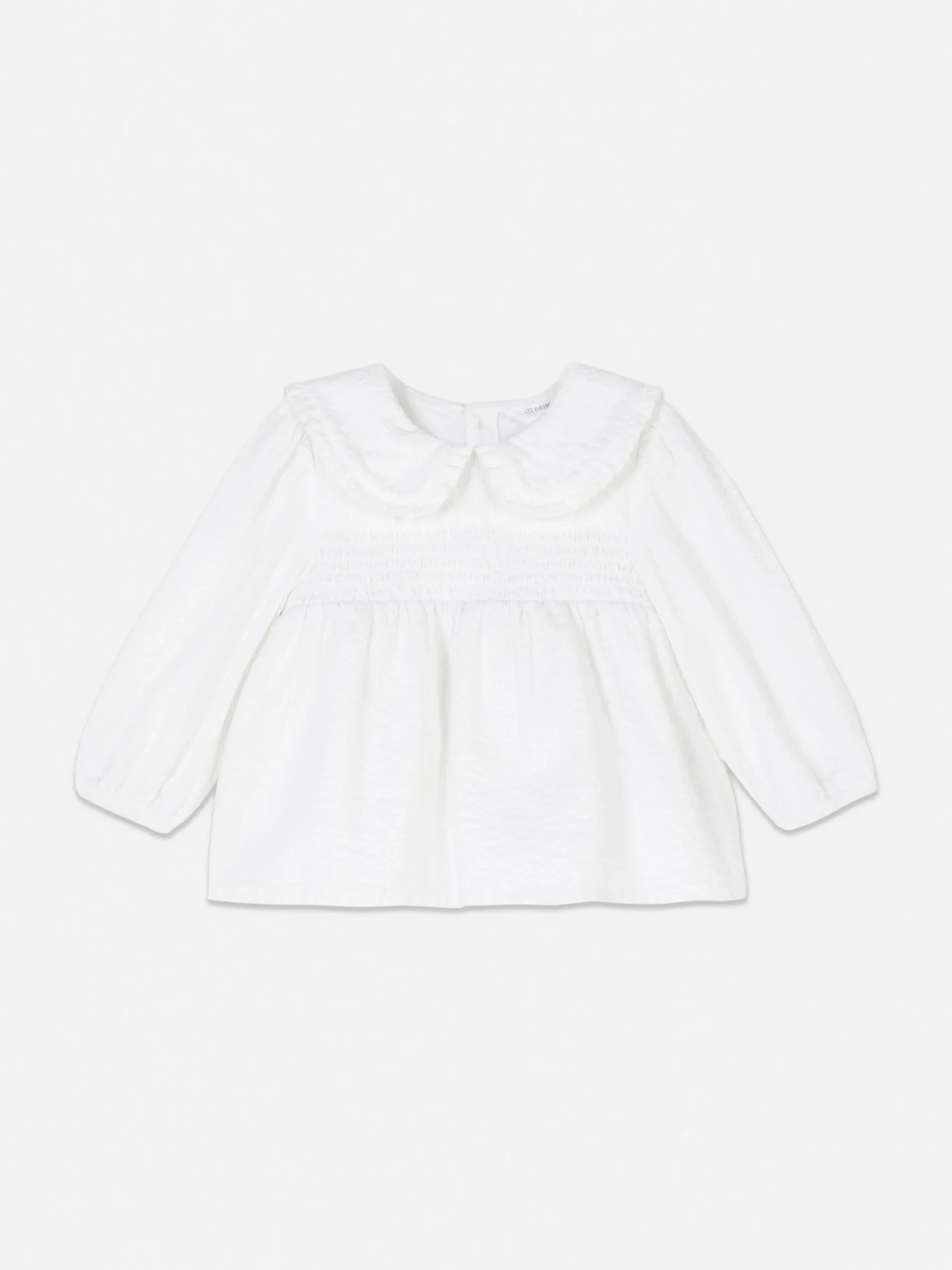 Tops Und T-Shirts|Primark Gekräuselte Bluse Mit Kragen Weiß