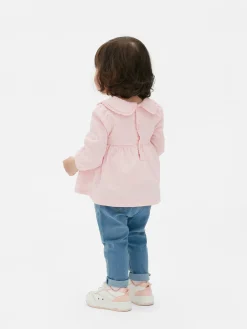 Tops Und T-Shirts|Primark Gekräuselte Bluse Mit Kragen Hellrosa